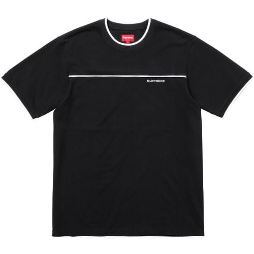 Supreme Contrast Yoke Pique Top (SS18) - $88