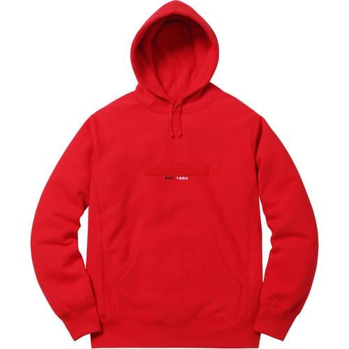 Supreme Embossed Logo Hooded Sweatshirt (SS18) - $158