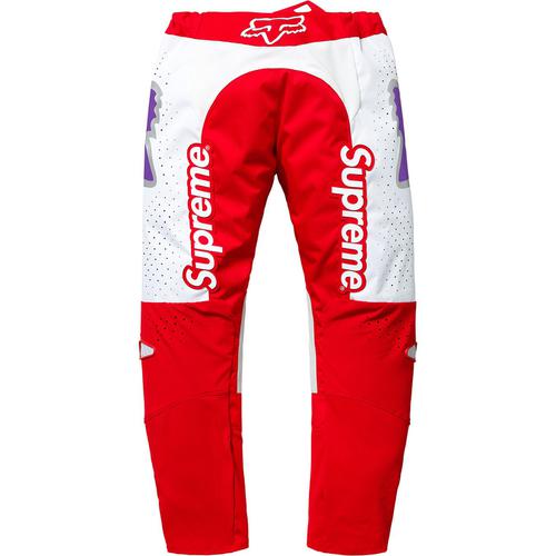 Details on Supreme Fox Racing Moto Pant None from spring summer
                                                    2018 (Price is $198)