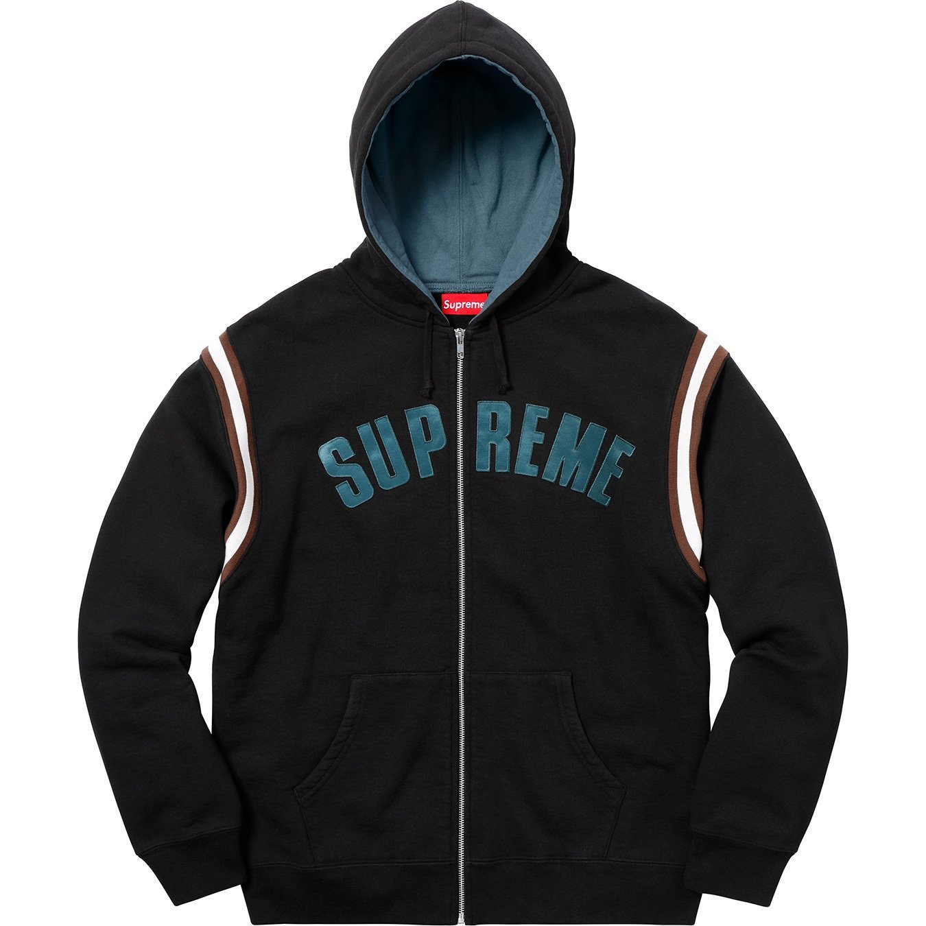 定価以下 Supreme Jet Sleeve Zip Up Hooded