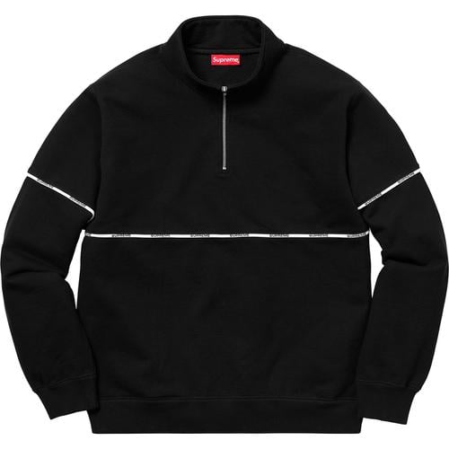 Details on Logo Piping Half Zip Sweatshirt None from spring summer 2018 (Price is $148)