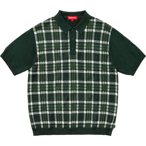 Details on Plaid Knit Polo None from spring summer
                                                    2018 (Price is $138)