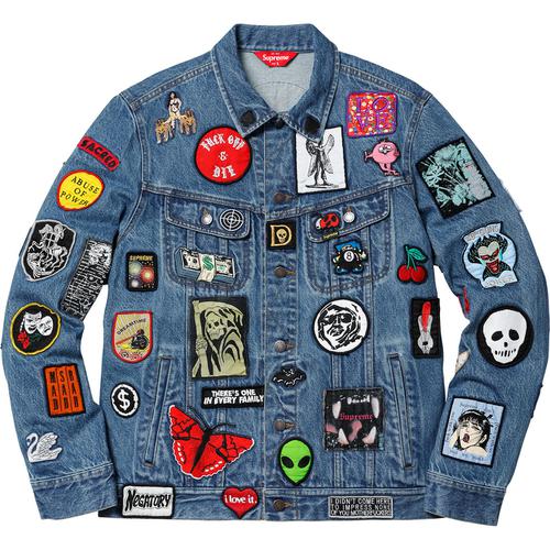 Details on Patches Denim Trucker Jacket None from spring summer
                                                    2018 (Price is $398)