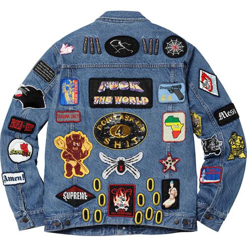 Details on Patches Denim Trucker Jacket None from spring summer
                                                    2018 (Price is $398)