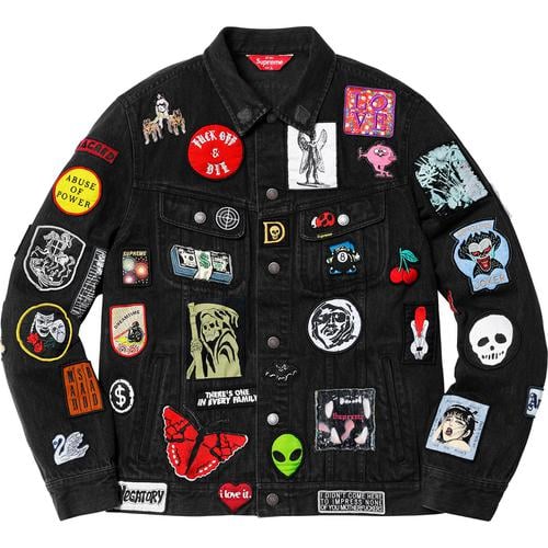 Details on Patches Denim Trucker Jacket None from spring summer
                                                    2018 (Price is $398)