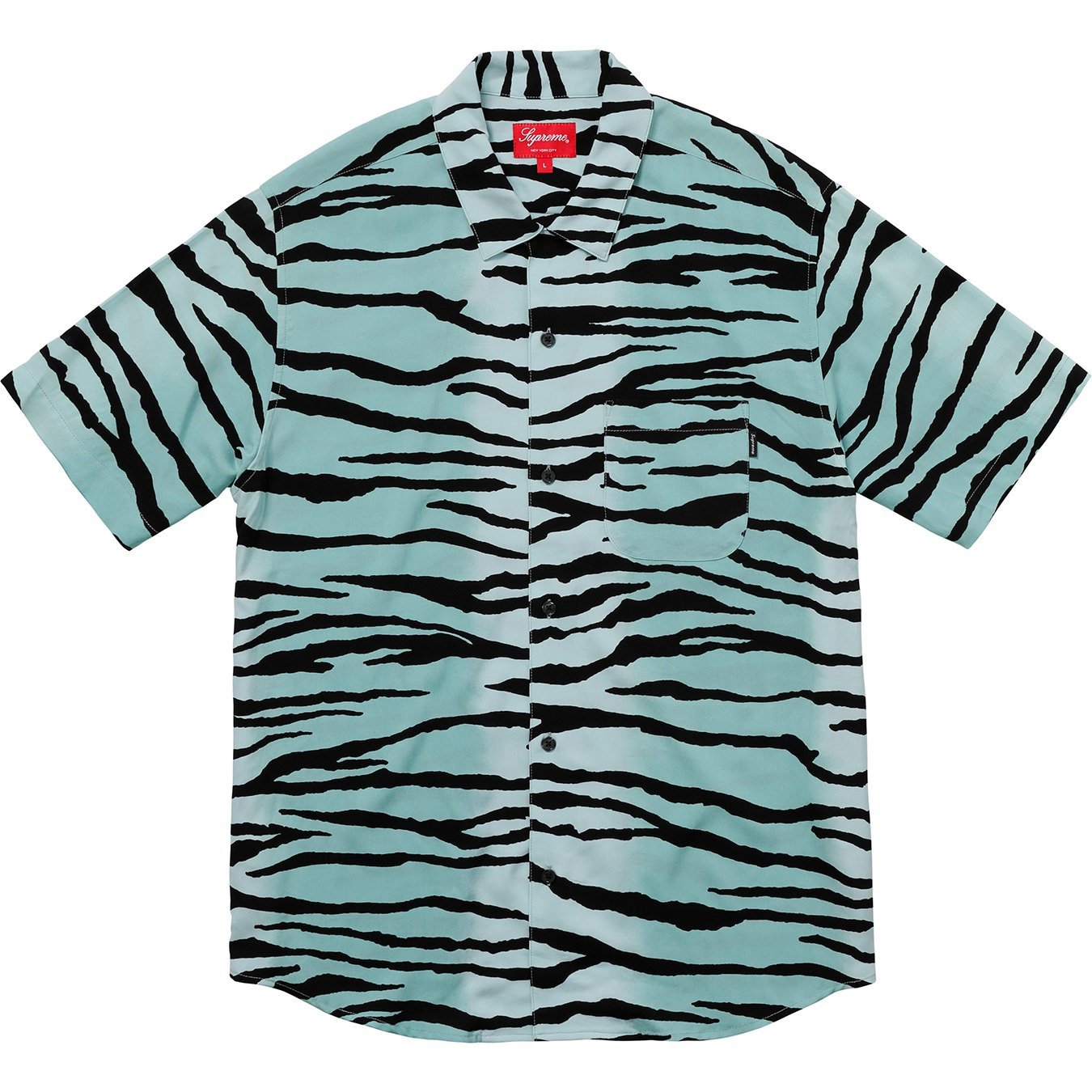 Tiger Stripe Rayon Shirt - spring summer 2018 - Supreme