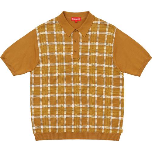 Details on Plaid Knit Polo None from spring summer
                                                    2018 (Price is $138)