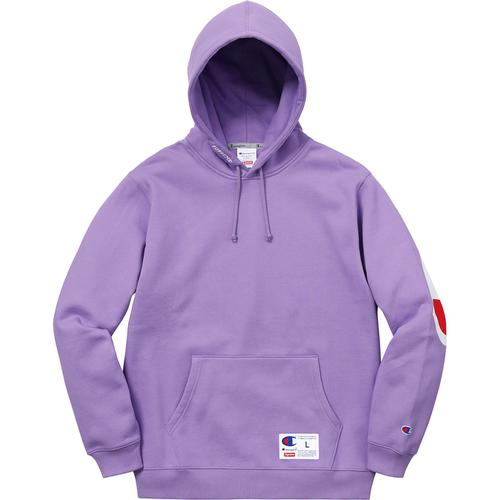 Details on Supreme Champion Hooded Sweatshirt None from spring summer
                                                    2018 (Price is $158)