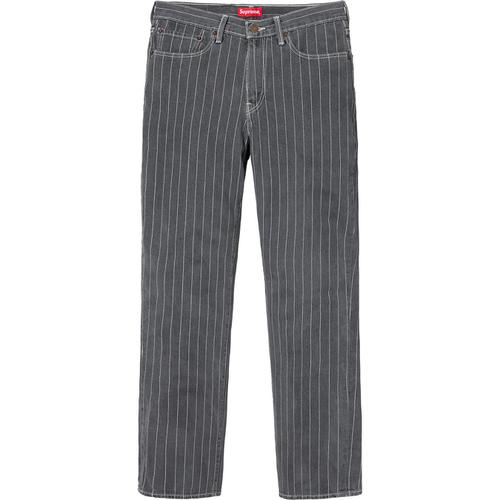 Details on Supreme Levi's Pinstripe 550 Jeans None from spring summer
                                                    2018 (Price is $178)