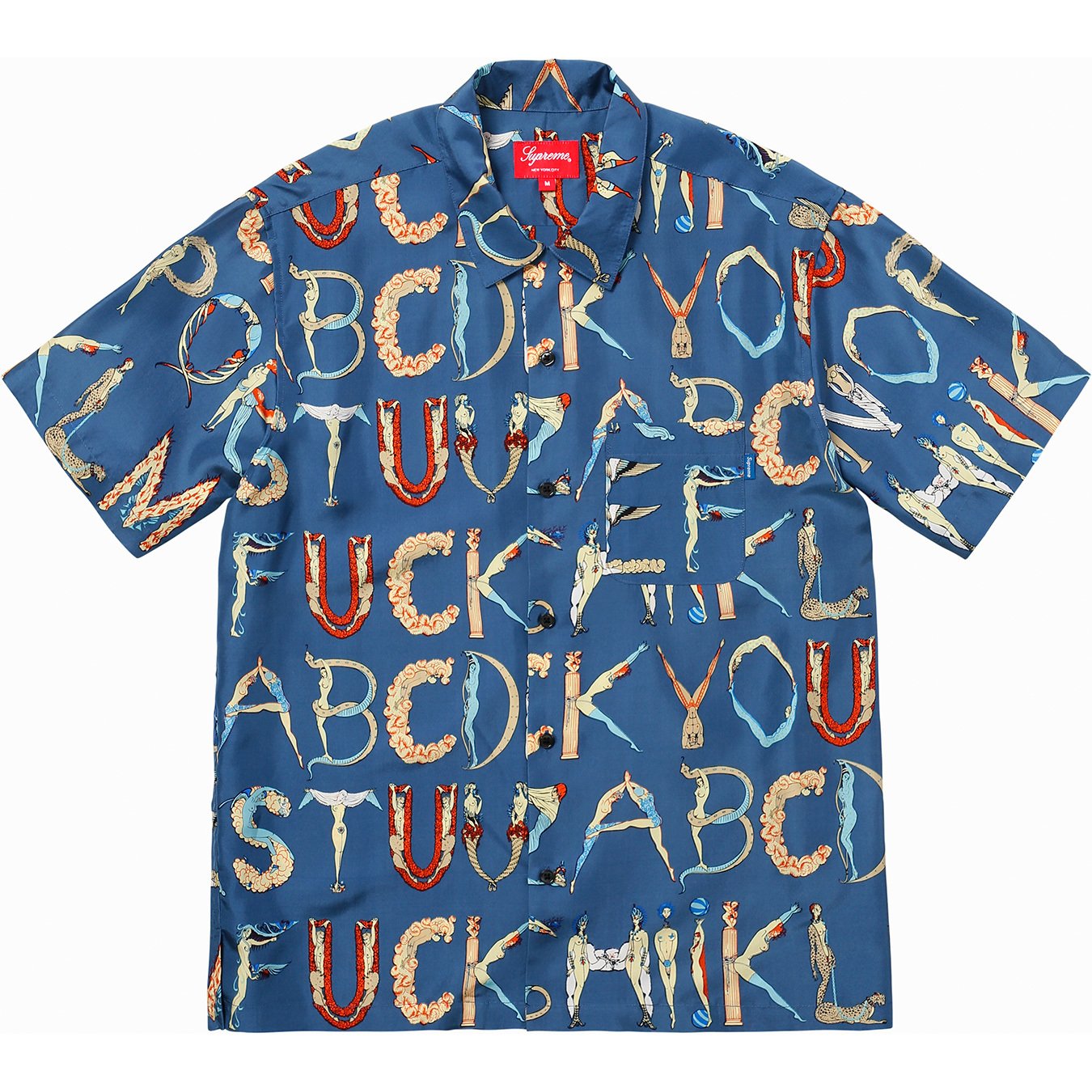 Alphabet Silk Shirt - spring summer 2018 - Supreme