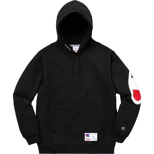 Details on Supreme Champion Hooded Sweatshirt None from spring summer
                                                    2018 (Price is $158)