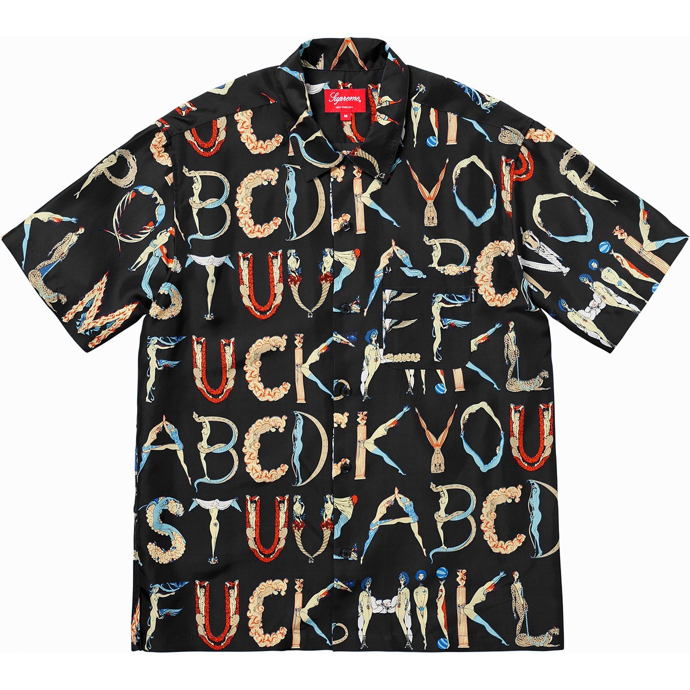 Alphabet Silk Shirt - spring summer 2018 - Supreme