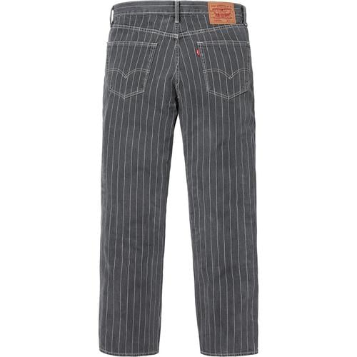 Details on Supreme Levi's Pinstripe 550 Jeans None from spring summer 2018 (Price is $178)