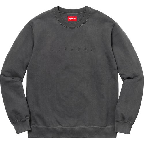 Details on Overdyed Crewneck Sweatshirt None from spring summer
                                                    2018 (Price is $128)