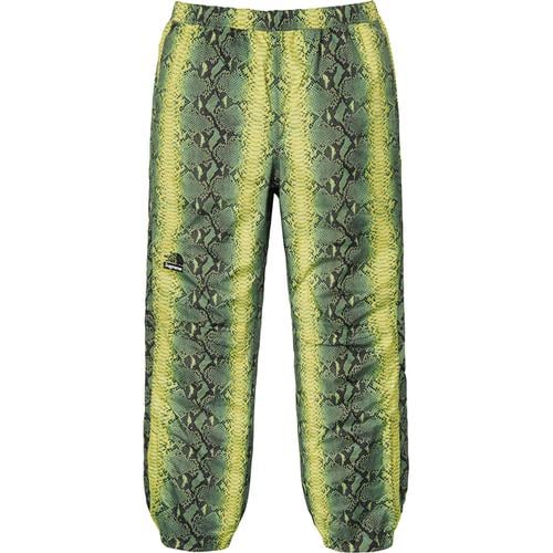 Details on Supreme The North Face Snakeskin Taped Seam Pant None from spring summer
                                                    2018 (Price is $188)