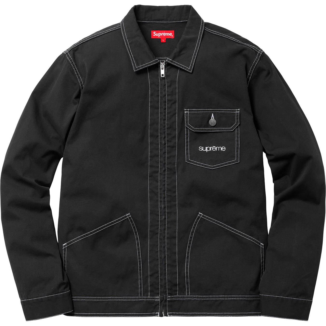 Contrast Stitch Work Jacket - spring summer 2018 - Supreme