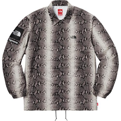 Details on Supreme The North Face Snakeskin Taped Seam Coaches Jacket None from spring summer
                                                    2018 (Price is $258)