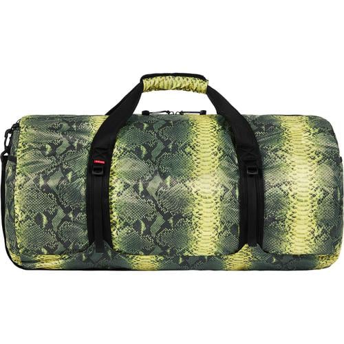 Details on Supreme The North Face Snakeskin Flyweight Duffle Bag None from spring summer
                                                    2018 (Price is $138)