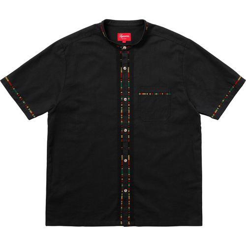 Supreme S S Band Collar Shirt (SS18) - $128
