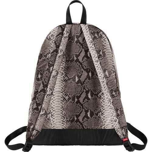Details on Supreme The North Face Snakeskin Lightweight Day Pack None from spring summer 2018 (Price is $128)