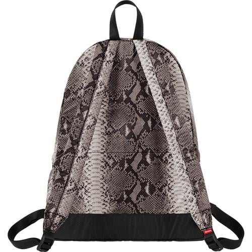 Details on Supreme The North Face Snakeskin Lightweight Day Pack None from spring summer
                                                    2018 (Price is $128)