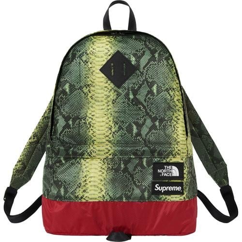 Details on Supreme The North Face Snakeskin Lightweight Day Pack None from spring summer
                                                    2018 (Price is $128)