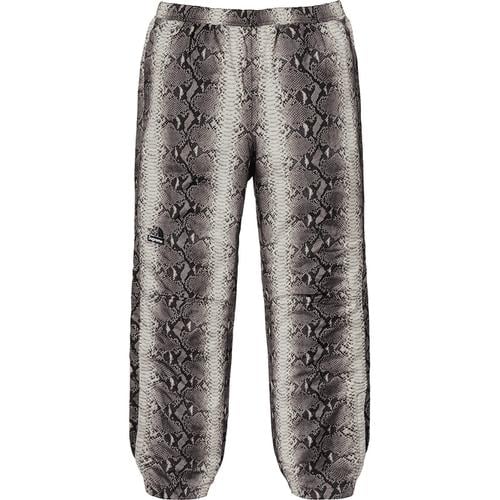 Details on Supreme The North Face Snakeskin Taped Seam Pant None from spring summer
                                                    2018 (Price is $188)