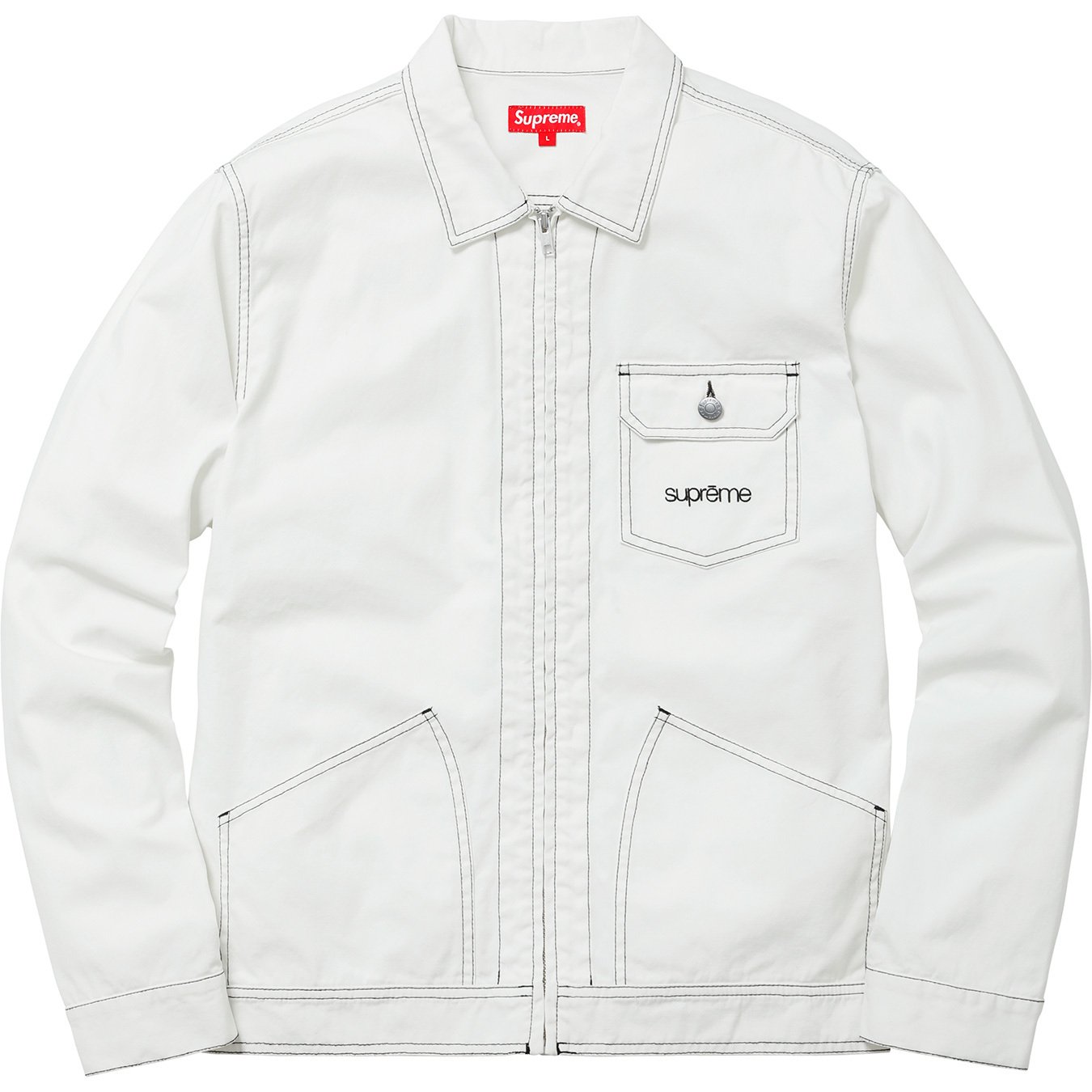 Contrast Stitch Work Jacket - spring summer 2018 - Supreme