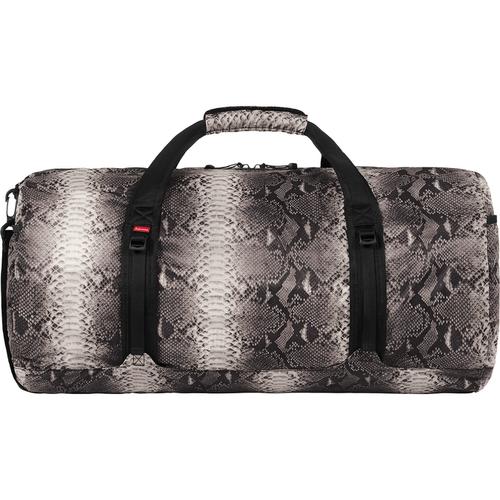 Details on Supreme The North Face Snakeskin Flyweight Duffle Bag None from spring summer 2018 (Price is $138)