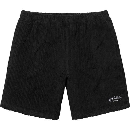 Details on Cable Knit Terry Short None from spring summer 2018 (Price is $110)