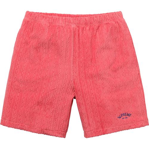 Details on Cable Knit Terry Short None from spring summer 2018 (Price is $110)