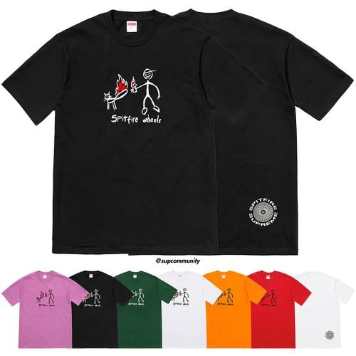 Supreme Supreme Spitfire Cat T-Shirt for spring summer 18 season