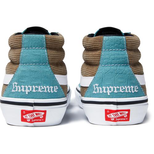 Details on Supreme Vans Crocodile Corduroy Sk8-Mid None from spring summer 2018 (Price is $110)