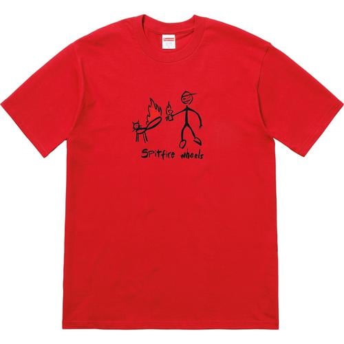 Details on Supreme Spitfire Cat T-Shirt None from spring summer
                                                    2018 (Price is $44)