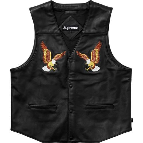 Details on Eagle Leather Vest None from spring summer 2018 (Price is $348)