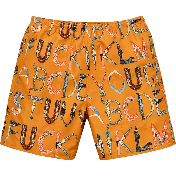 Details on Alphabet Water Short None from spring summer 2018 (Price is $118)