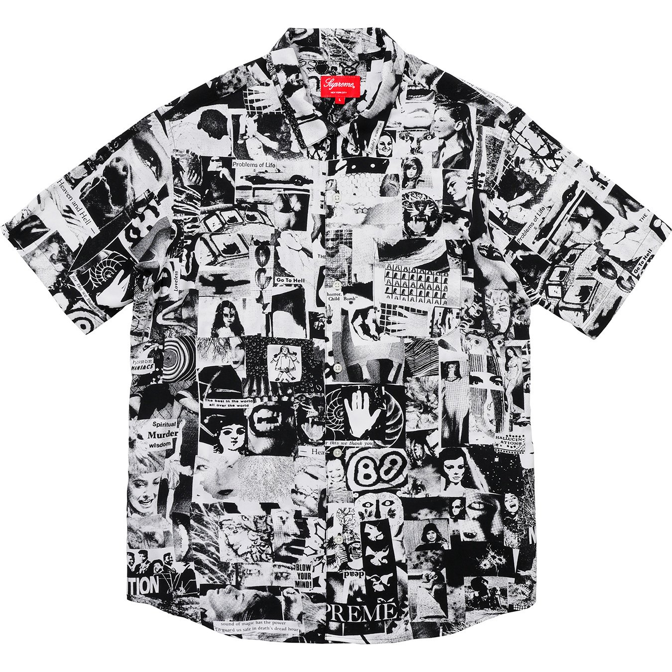 Supreme 2018SS Vibrations Rayon Shirt