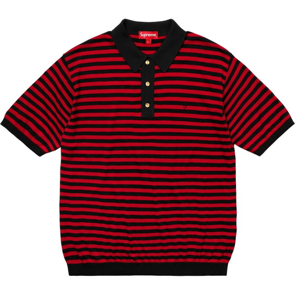 Details on Striped Knit Polo None from spring summer
                                                    2018 (Price is $128)