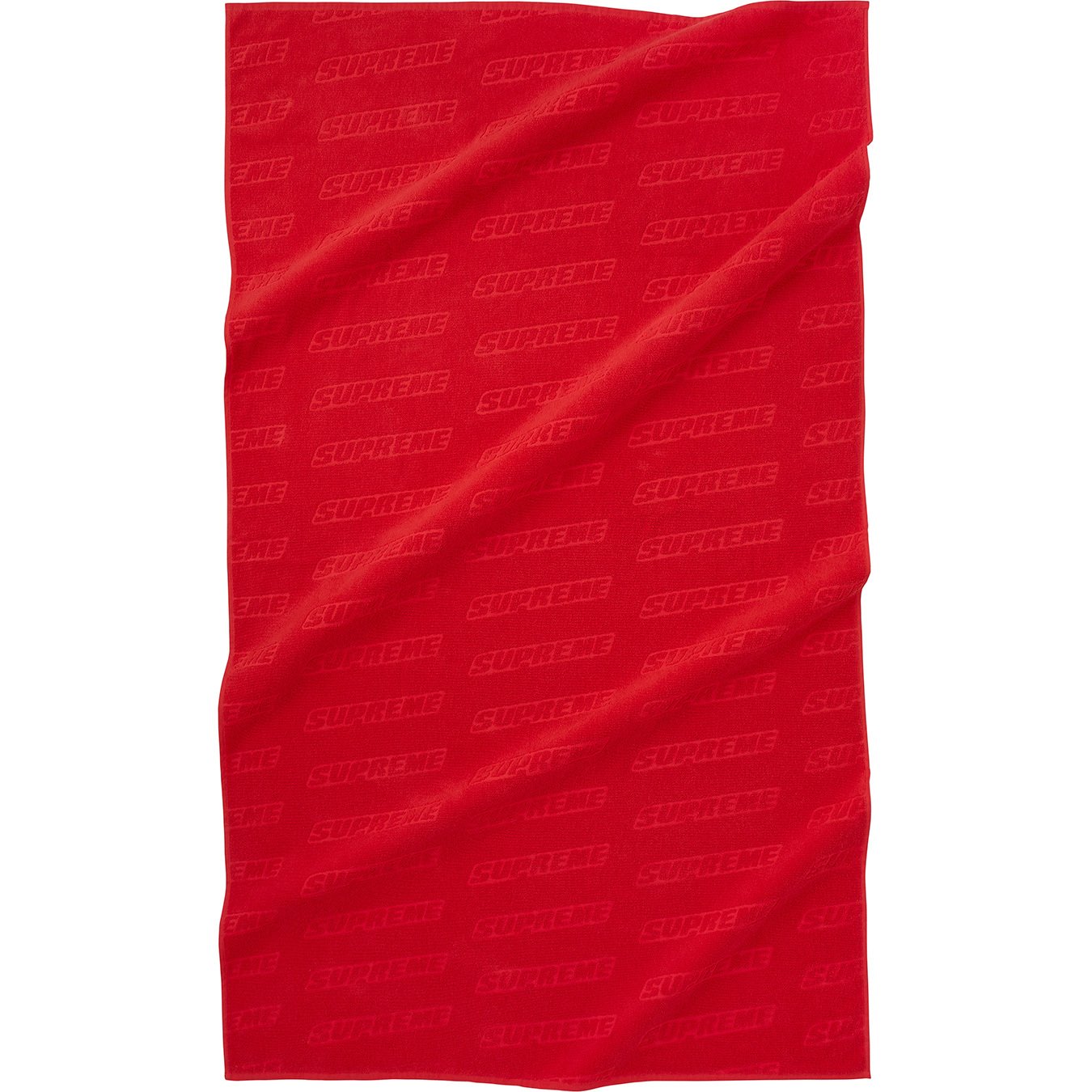 supreme Tonal Logo Towel タオル Red 赤