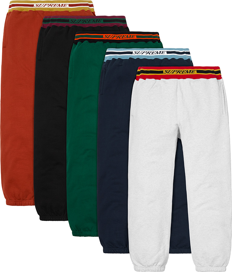 Striped Rib Sweatpant fall winter 2018 Supreme
