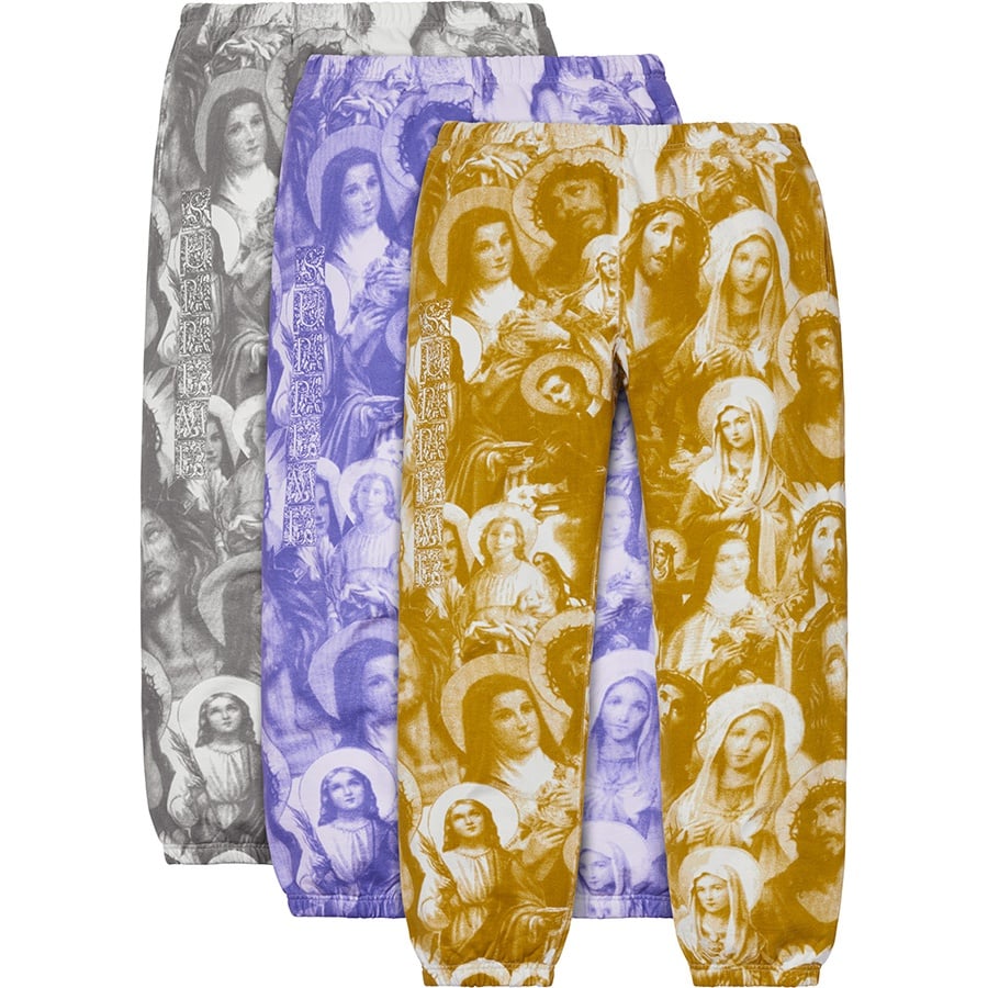 Supreme Jesus and Mary Sweatpant released during fall winter 18 season