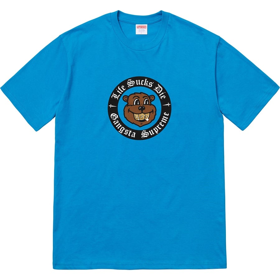 Details on Life Sucks Die Tee Bright Blue from fall winter
                                                    2018 (Price is $36)