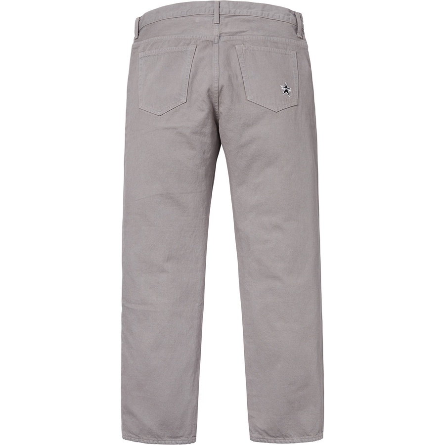 Supreme Washed Regular Jean (FW18) - Grey - $138