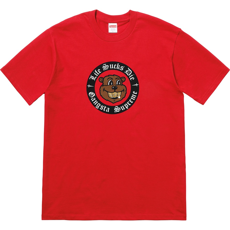 Details on Life Sucks Die Tee Red from fall winter
                                                    2018 (Price is $36)