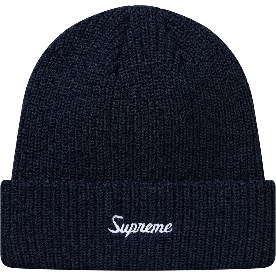 Details on Loose Gauge Beanie Navy from fall winter
                                                    2018 (Price is $32)