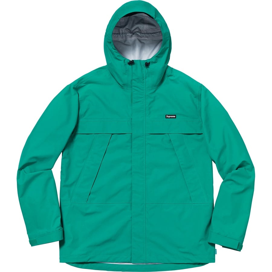 Details on Dog Taped Seam Jacket Teal from fall winter 2018 (Price is $328)