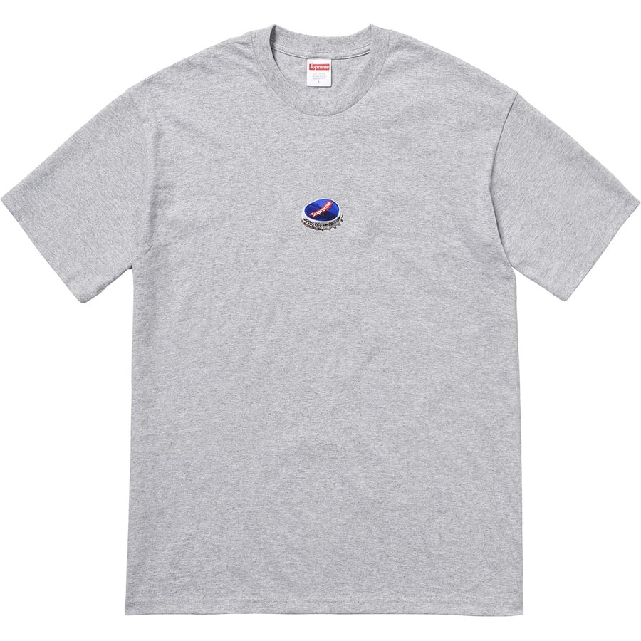 Details on Bottle Cap Tee Heather Grey from fall winter
                                                    2018 (Price is $36)