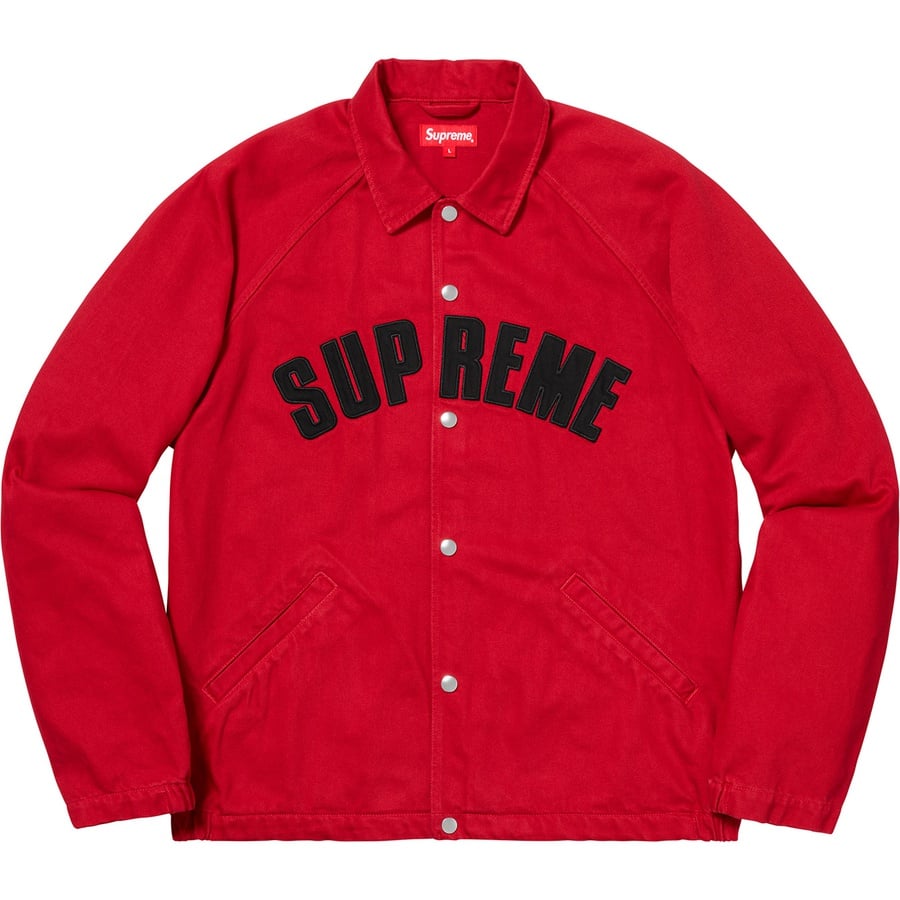 Details on Snap Front Twill Jacket Red from fall winter
                                                    2018 (Price is $178)