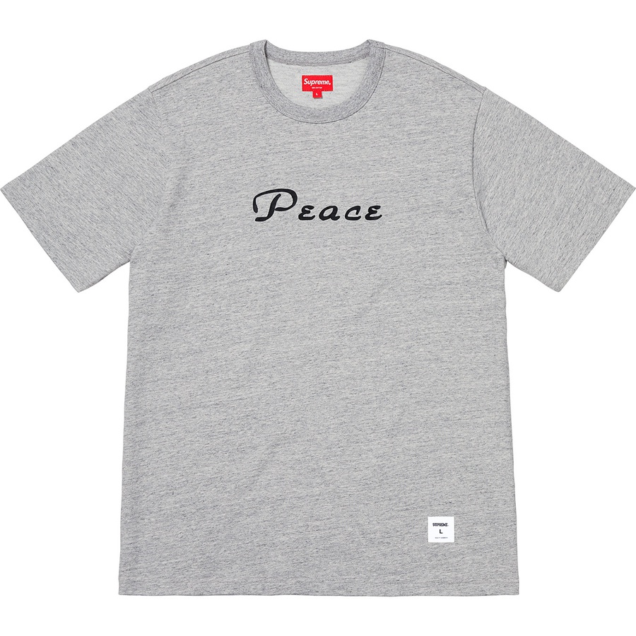 Supreme Peace S S Top (FW18) - Heather Grey - $78