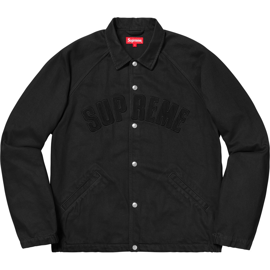 Details on Snap Front Twill Jacket Black from fall winter
                                                    2018 (Price is $178)